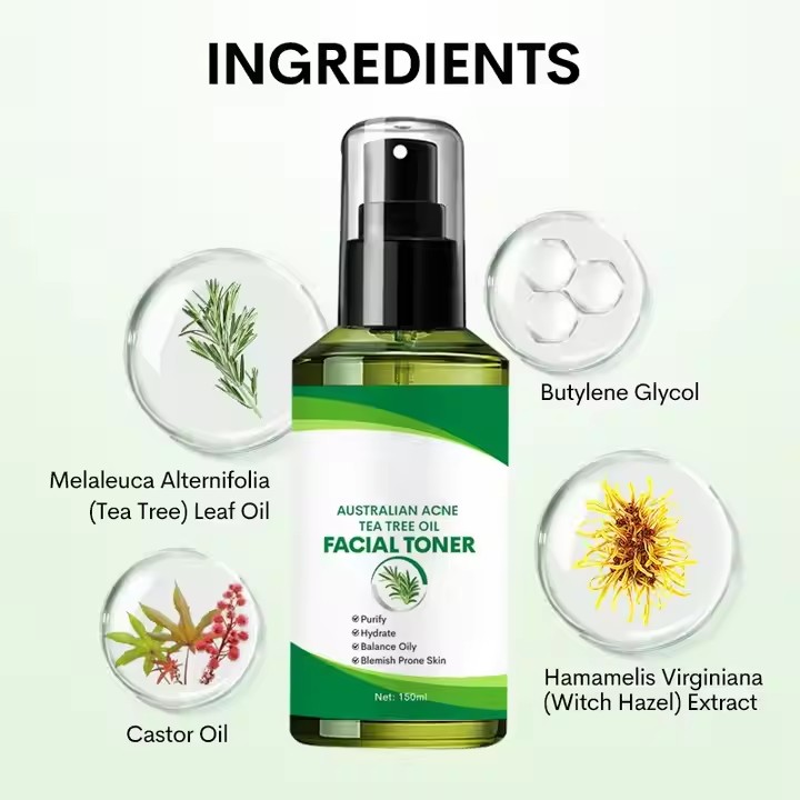 Private Label Vegan Facial Skincare Toner Supplier, Bulk