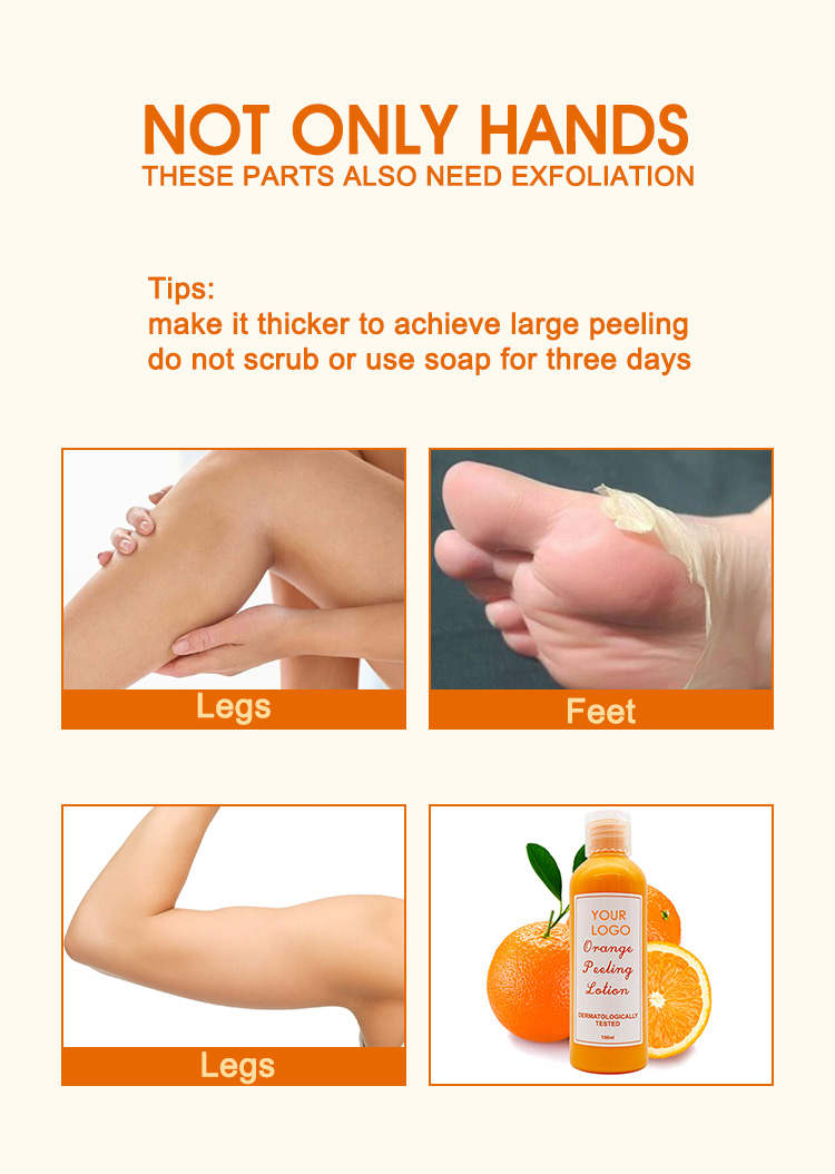 SKTN Korean Orange Body Peeling Lotion Display