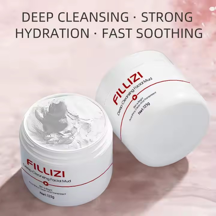 Private Label  Deep Cleansing Facial Mud Skin Care Supplier, Bulk