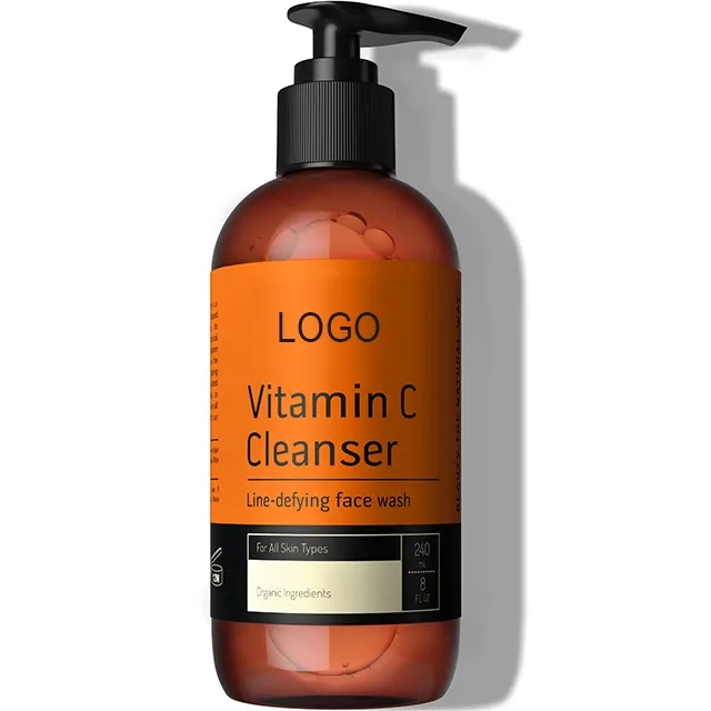 Private Label Organic Vitamin C Facial Cleanser Factory, Bulk