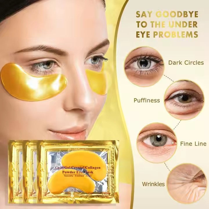 Private Label Glod Collagen Under Eye Mask Factory, Oem