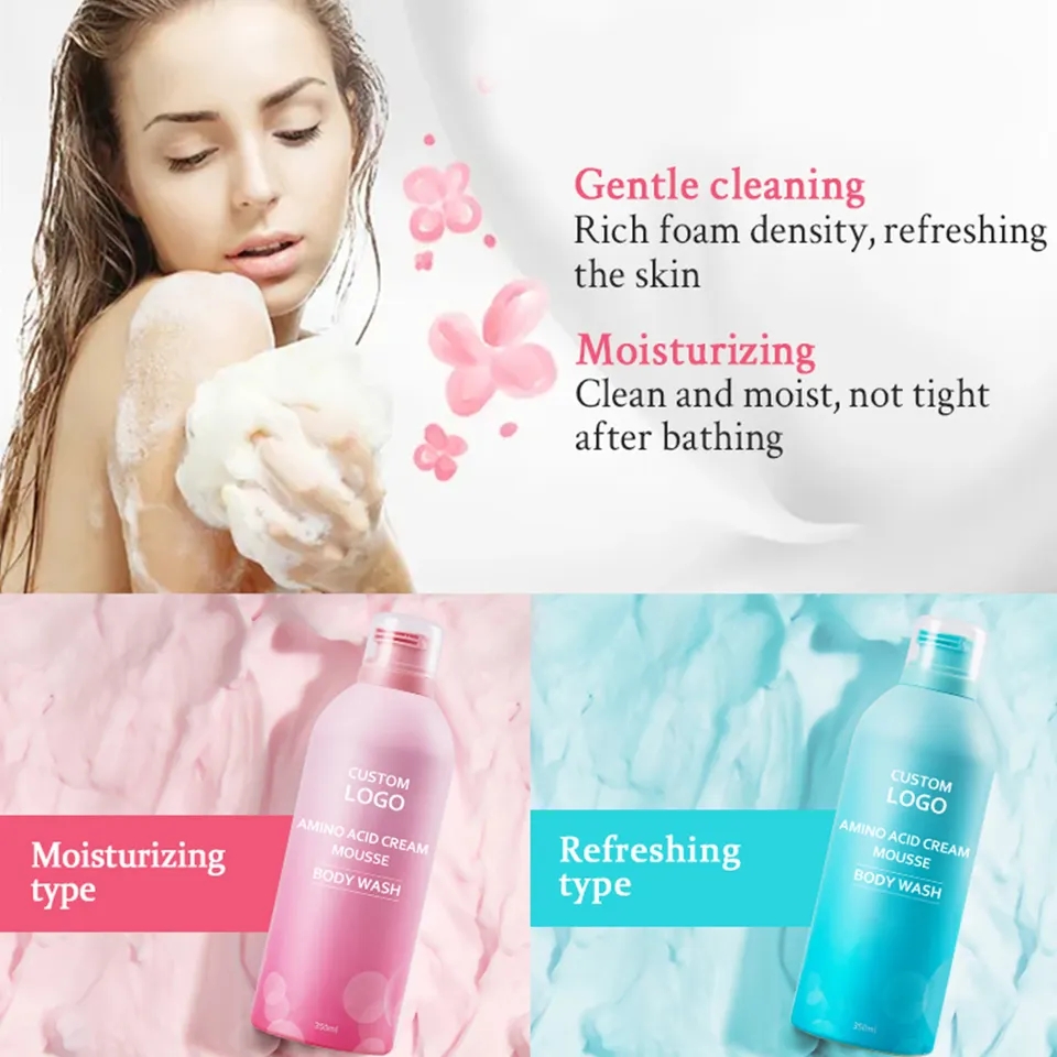 Private Label Amino Acid Bath Body Wash Manufacturer, Factory