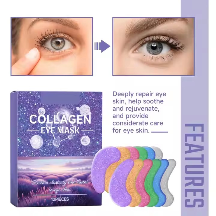 Private Label  Gel Patches Pad Eye Mask 24k Gold Collagen Manufacturer, Factory