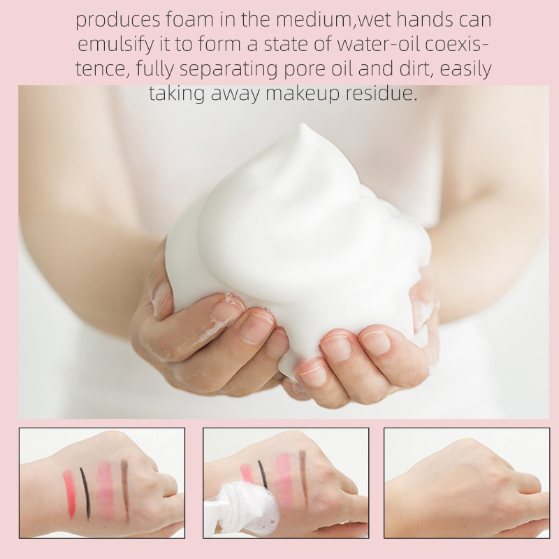Private Label AMINO ACID 2IN 1 Makeup Remove &Facial Cleanser Foam Factory, Oem