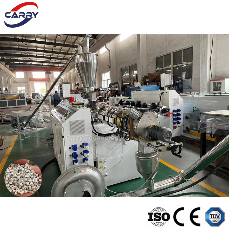100-800kgh UPVC Recycling Granulator Extruder Plastic CPVC Granule Pellet Making Machine Plant PVC Pelletizing Extrusion Production Line Compounding Pelletizer