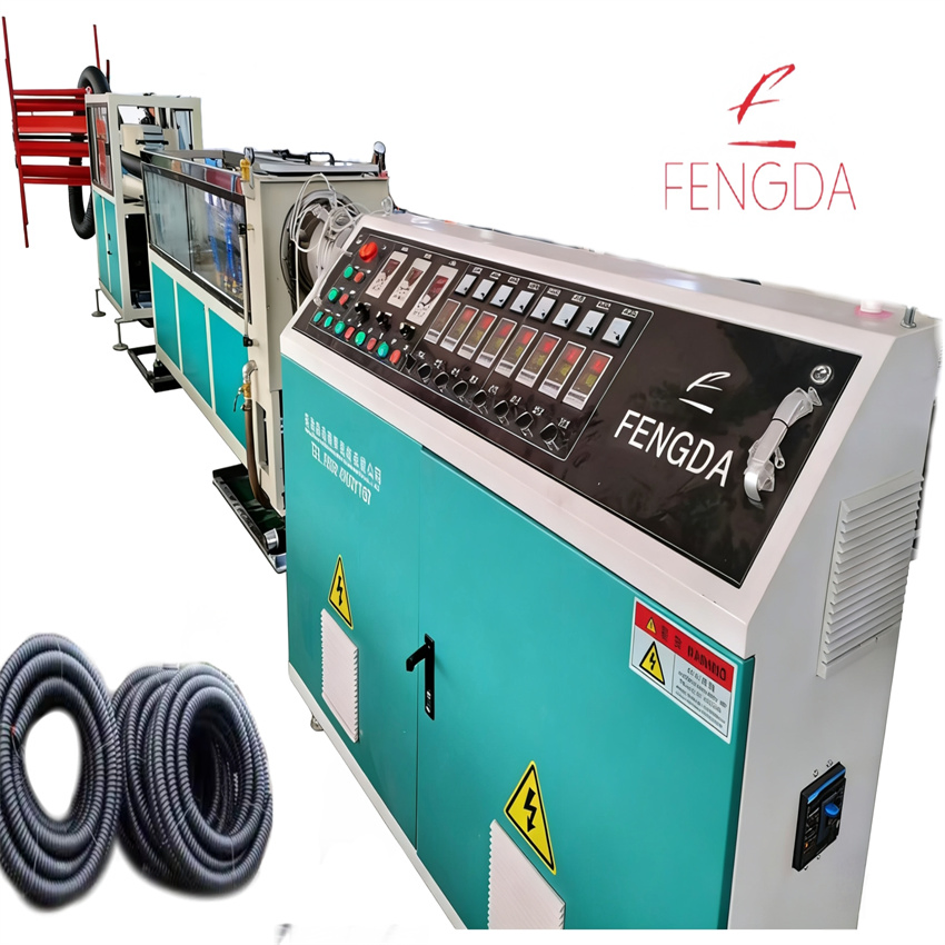 PE Pipe/Cod Cable Porous Pipe Production Line/Plastic Carbon Spiral Pipe/Conduit Tube/Making Machine