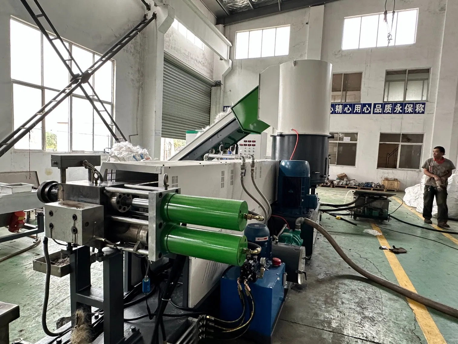 Pet/PP/PE/Agricultural Film/Woven Bag/Bottle Flakes Single/Double Stage Plastic Granules PVC Pet ABS Flakes Film Pelletizing Recycling Granulation Machine