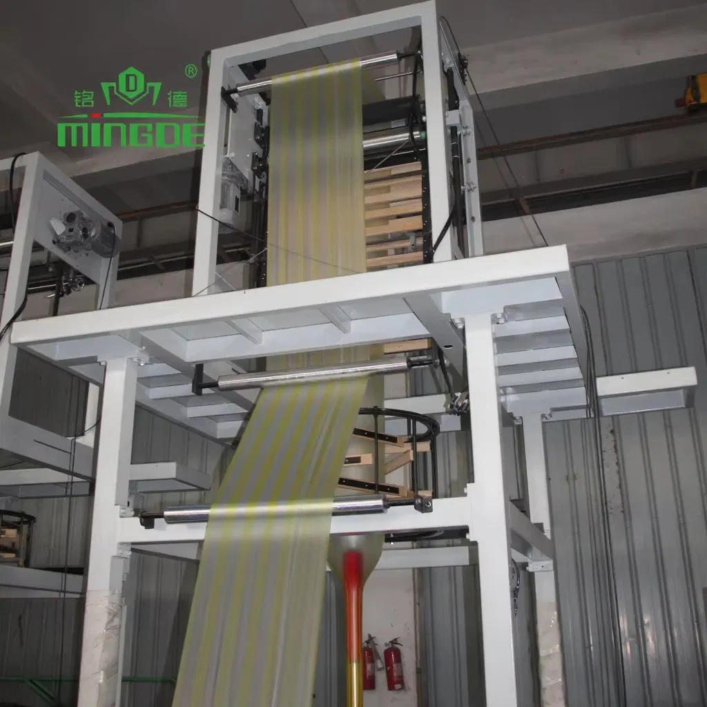 Double Color Film Blowing Machine HDPE Plastic Extruder