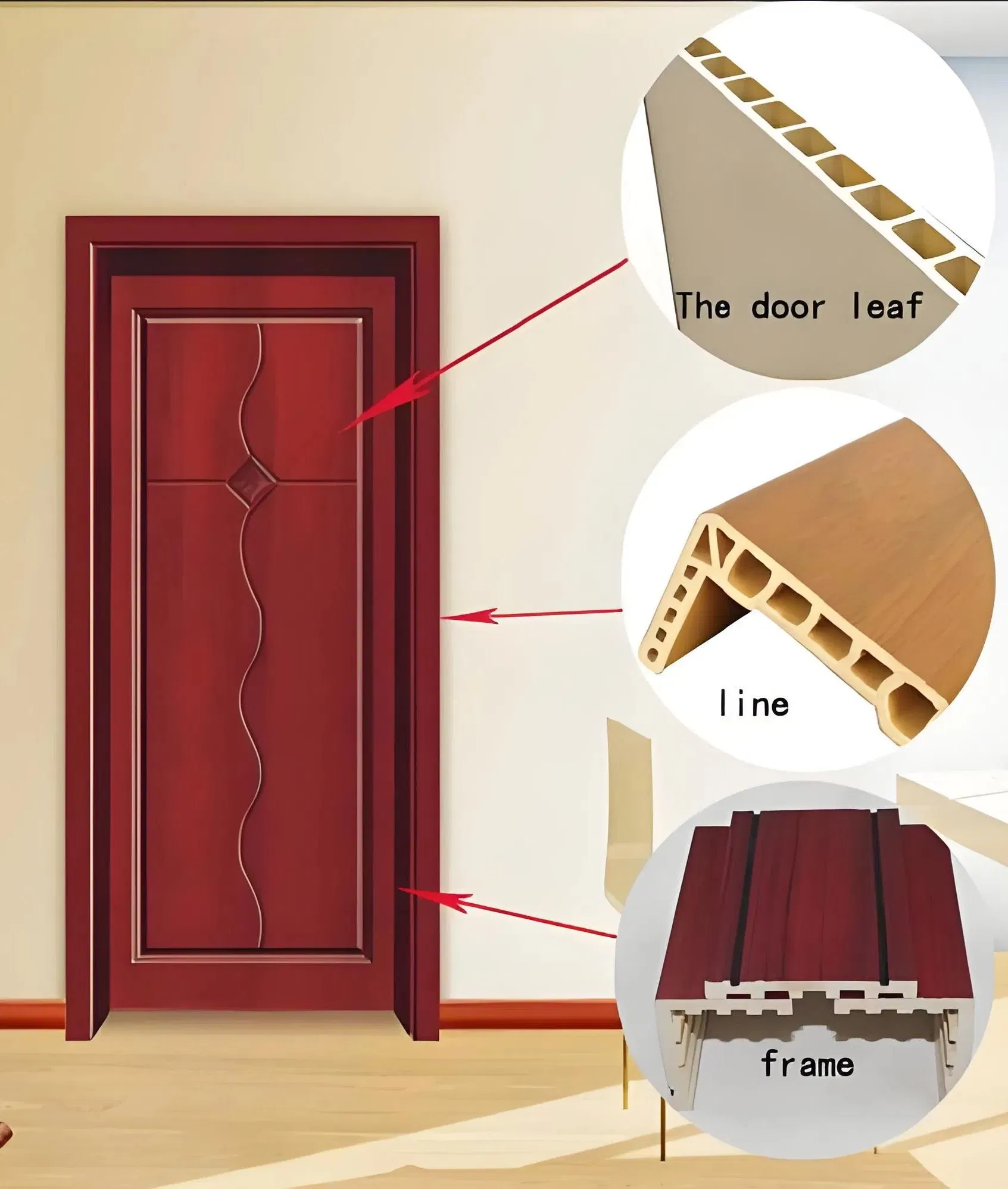 WPC door panel products