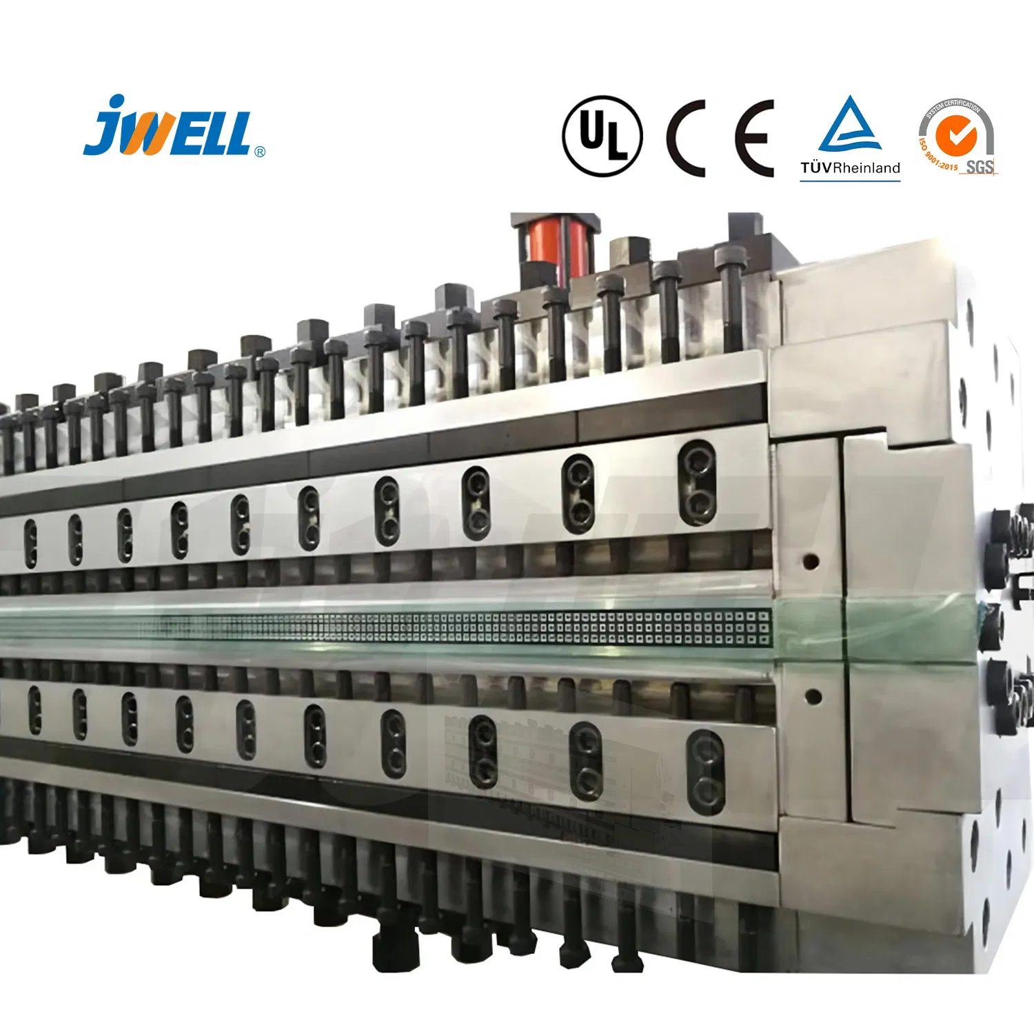 Jwell PE Plastic Hollow Cross Section Sheet/Plate/Board Machine Extrusion Line Extruder