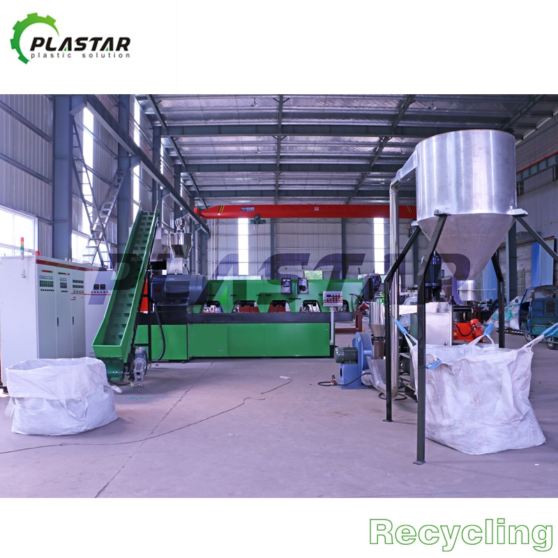 Plastic PE/PP/HDPE/LDPE/LLDPE/BOPP Film/Bag/Woven Bag/Non Woven/Fiber/Granulating Line/Agglomeration Recycling/Compact Pelletizing Machine