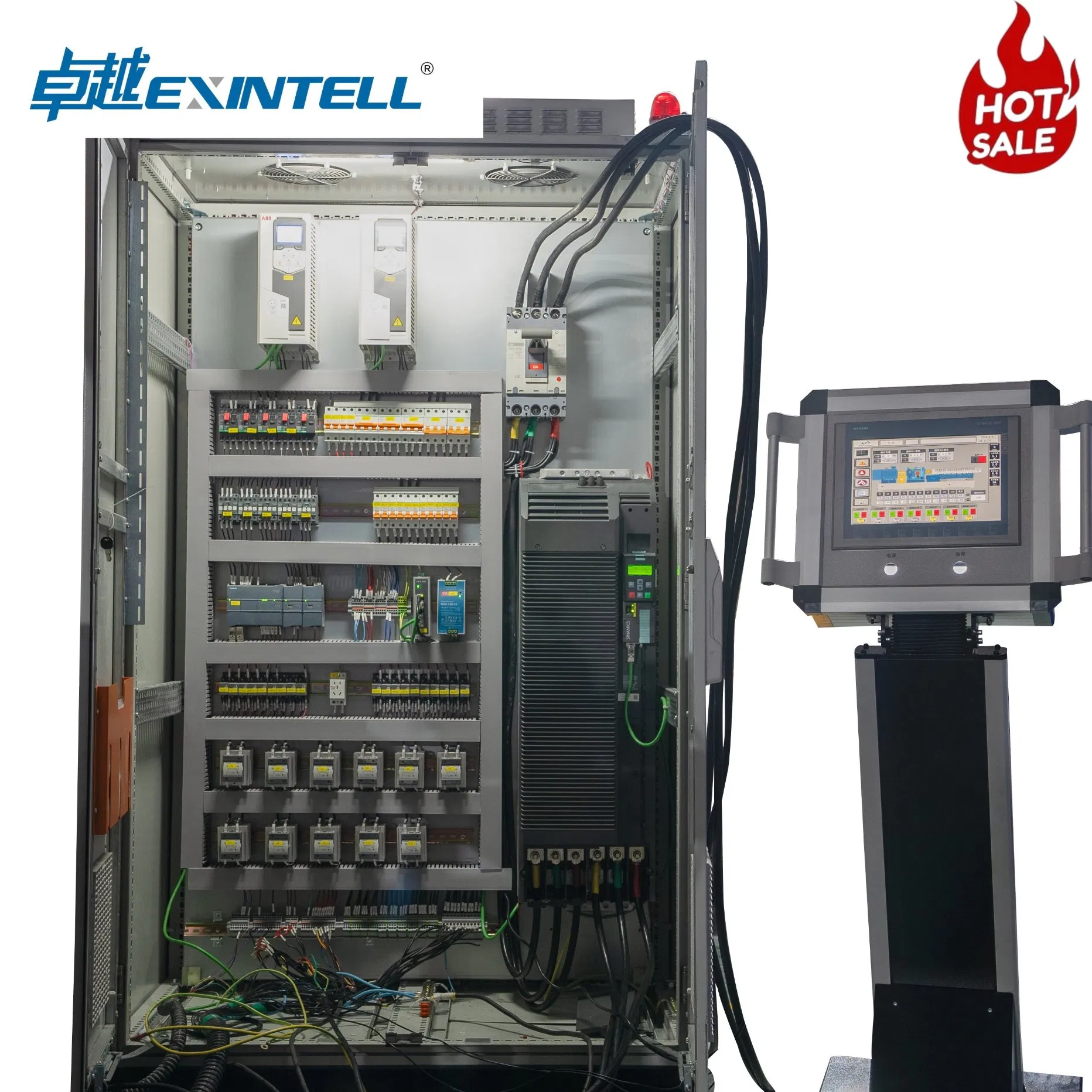 Exintell Hte 35 PP/PE/EVA Plastic Twin Screw Extruder for Plastic Pellet Plastic Compounding Machine PLC