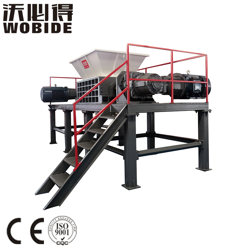 Waste Plate/Tyre/Wood/Plastic/Car Bumpers Shredder Double Shafts Shredder Machine