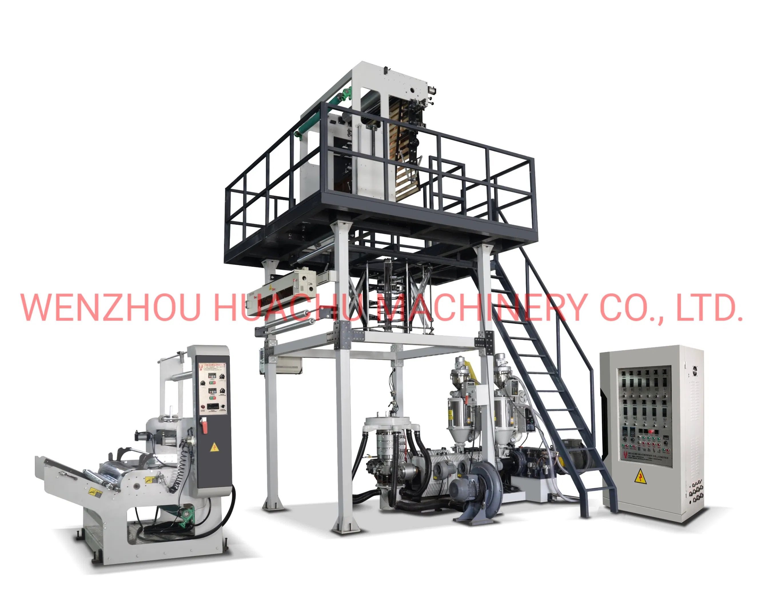 HDPE LDPE ABA 1000mmthree Layers Extruder Plastic Agricultural Film Blowing Machine