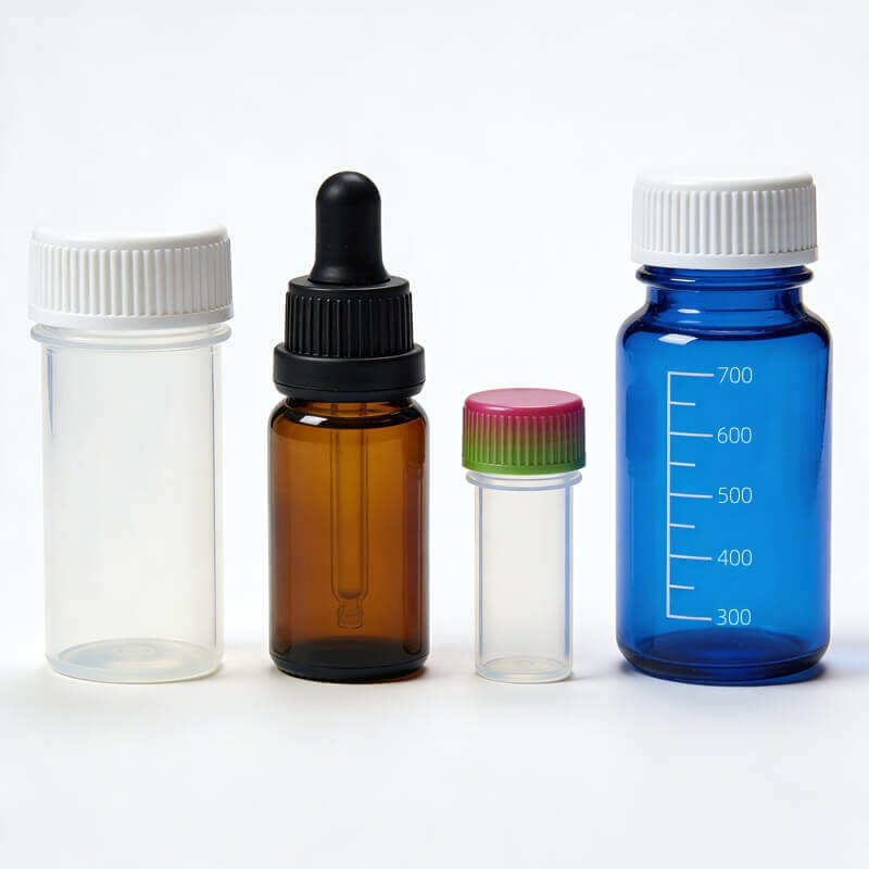 Precision Custom PP Cop Coc PETG PC PMMA Medical Sample Containers Reagent Bottles Plastic Product Blow Molding Service