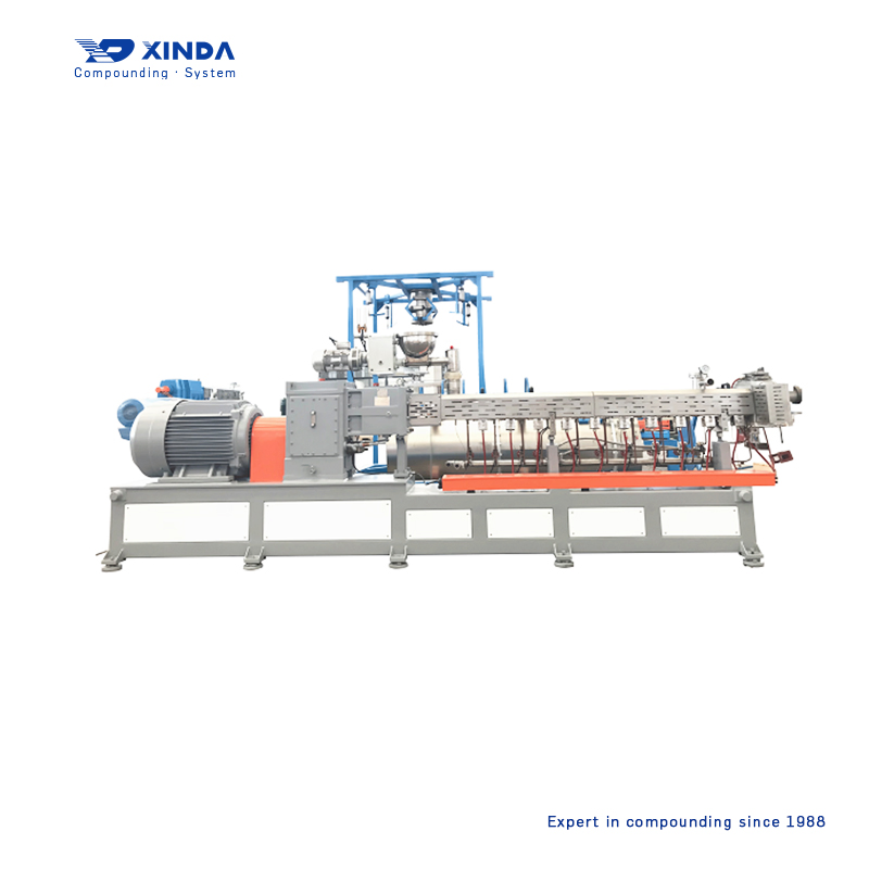 New Design China Manufacturer Bio Decomposing Plastic Twin Screw Extruder Pelletizing Granulator Machinery