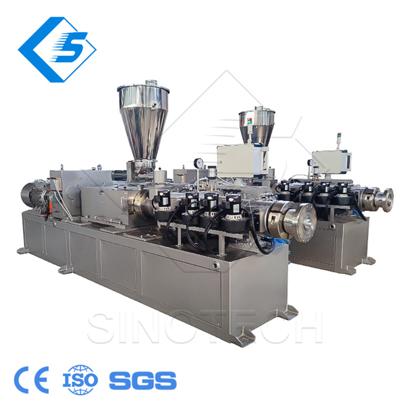 Sino-Tech Plastic Processing Machinery Twin Screw Extruder for Plastic Profile Production