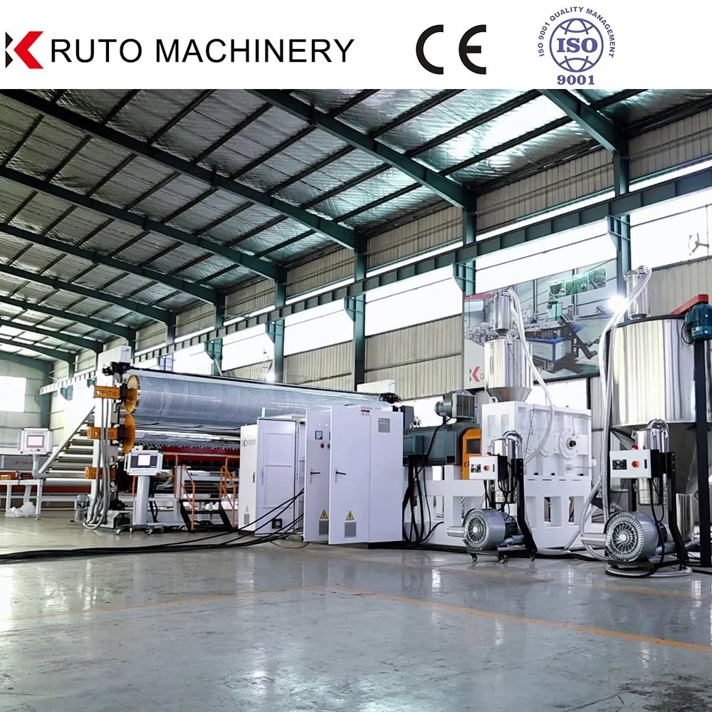 PEVA EVA LDPE HDPE LLDPE Geo Membrane Sheet Extruder Plastic Extruder