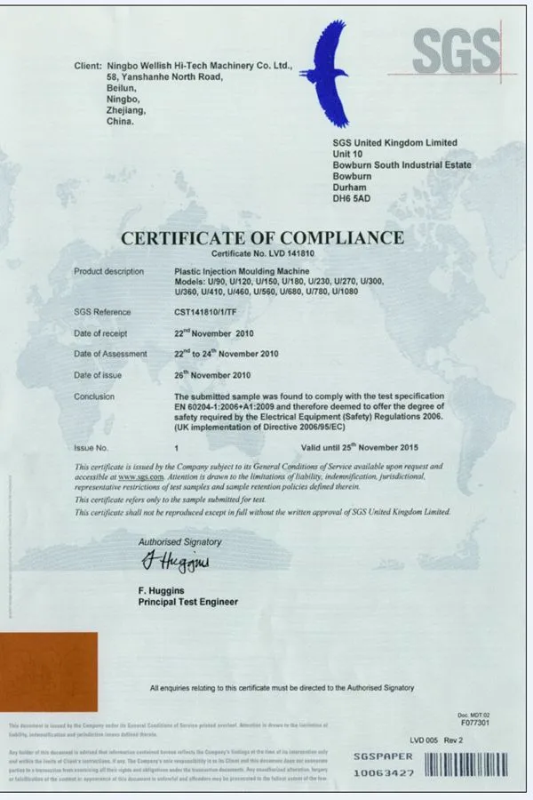 CE Certificate