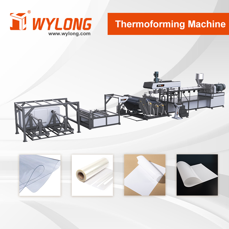 Automatic PP PS Plastic Sheet Extruder Making Machine Production Line for Food Packaging/Industrial Use