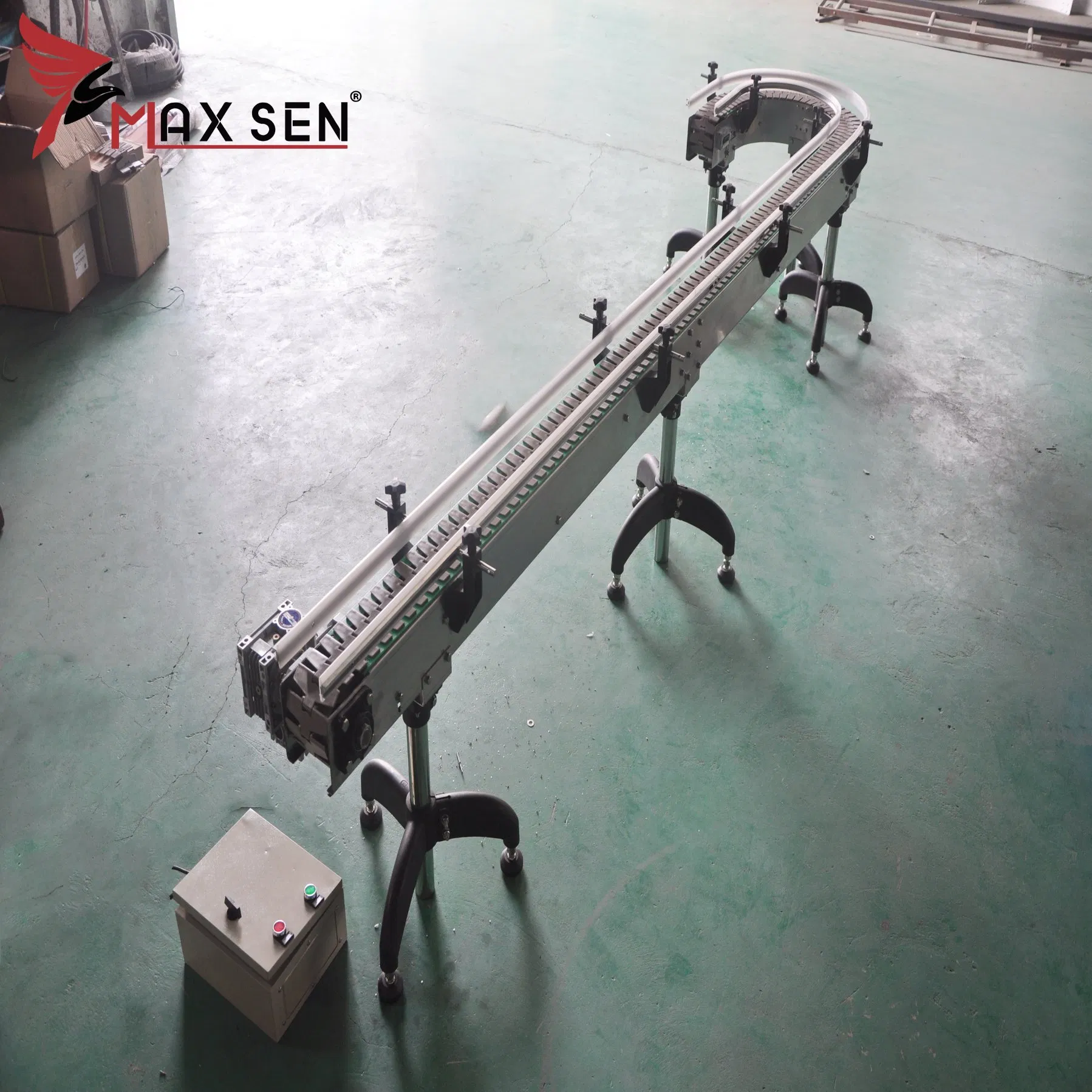Plastic Top Chain Conveyor System for Chemical Industry From China Manufacture