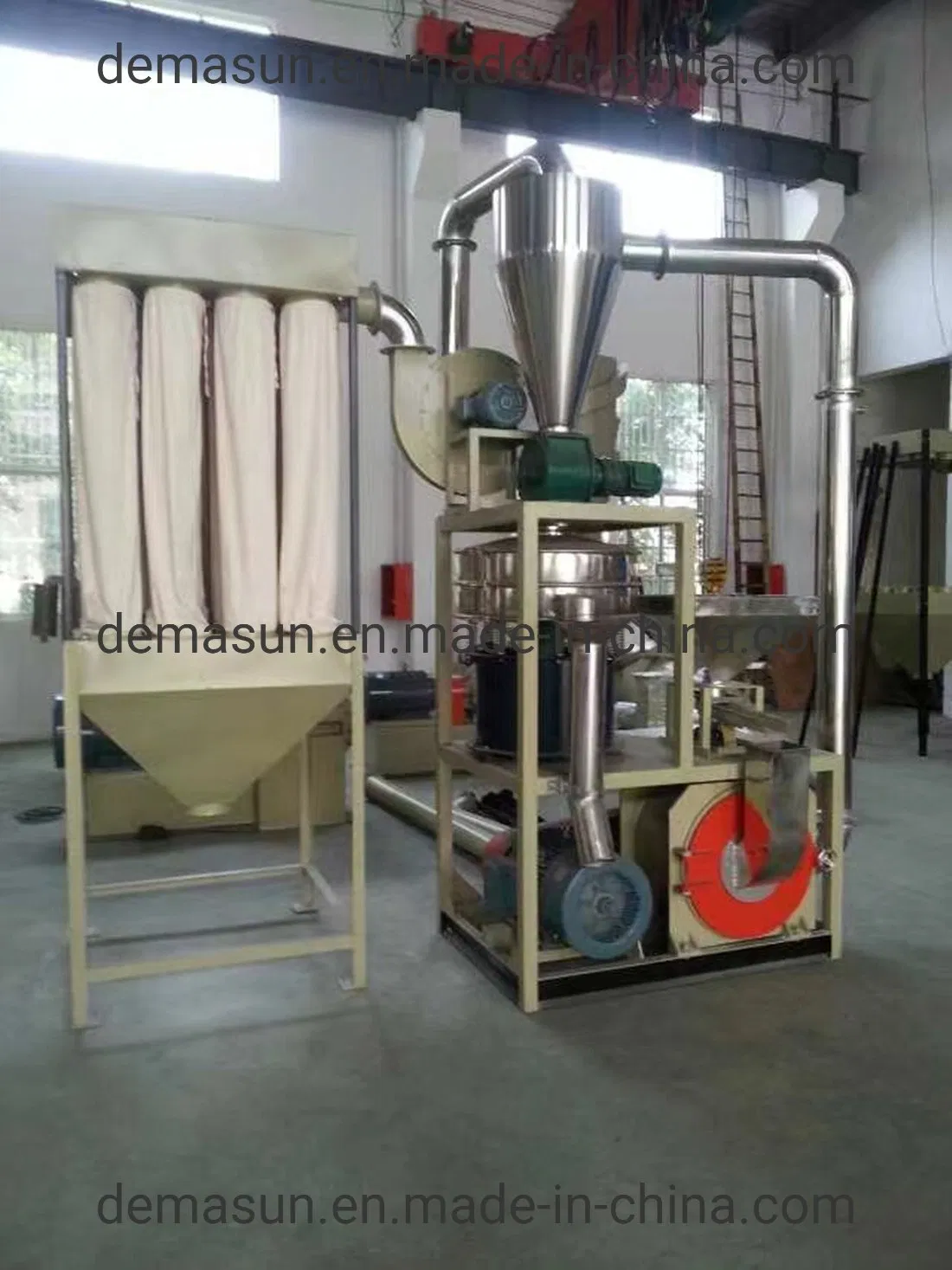 Plastic PVC HDPE LDPE PP Granulator Milling Machine PVC Plastic Miller Machine Recycling Material Powder Making Plastic Machine PVC Pulverizer