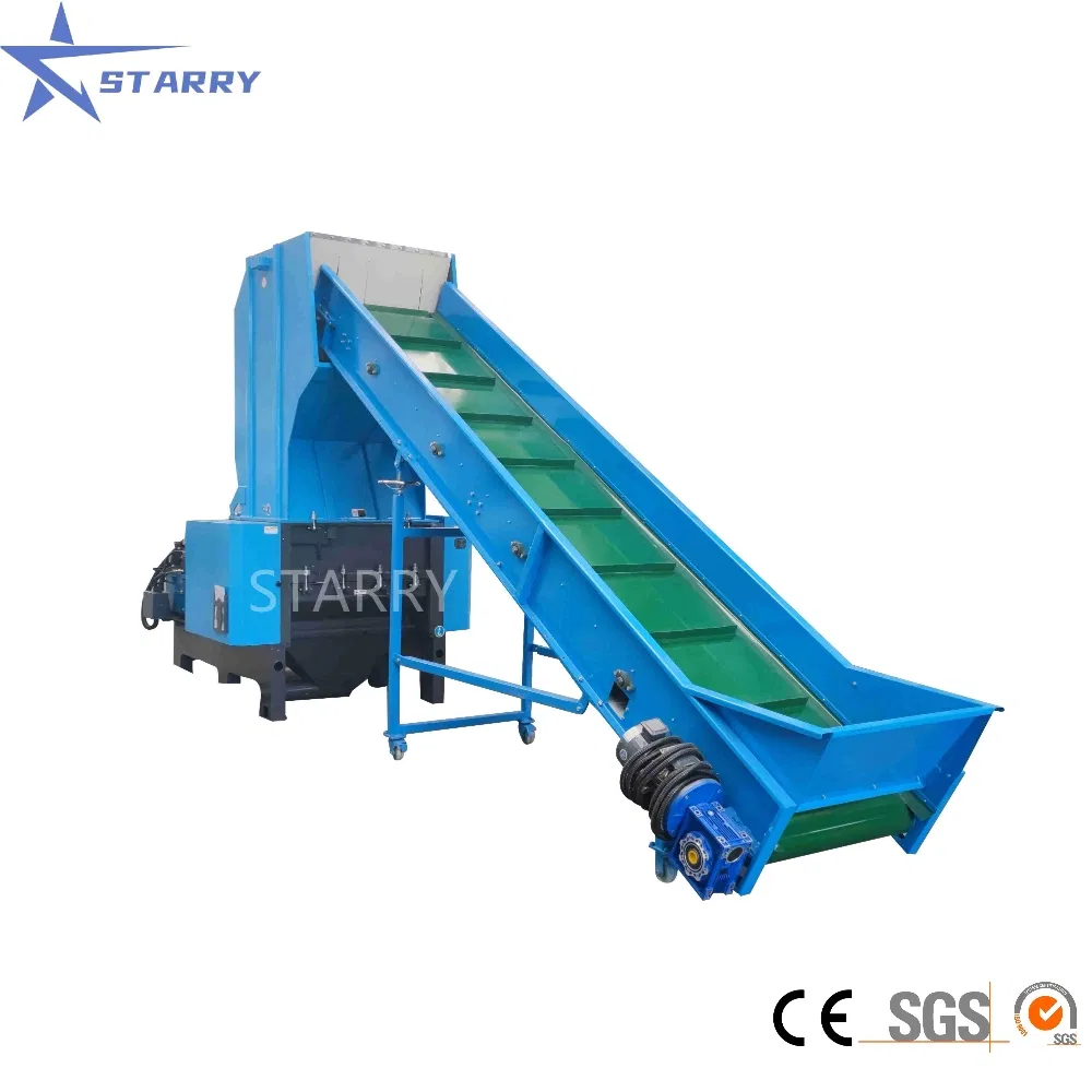 PE PP PVC Pet Bottle Fabric Hard Waste Scrap Pallet Plastic Crushing Machine Prices Industrial Plastic Recycling Shredder Plastic Crusher