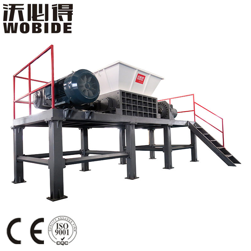 Waste Plate/Tyre/Wood/Plastic/Car Bumpers Shredder Double Shafts Shredder Machine