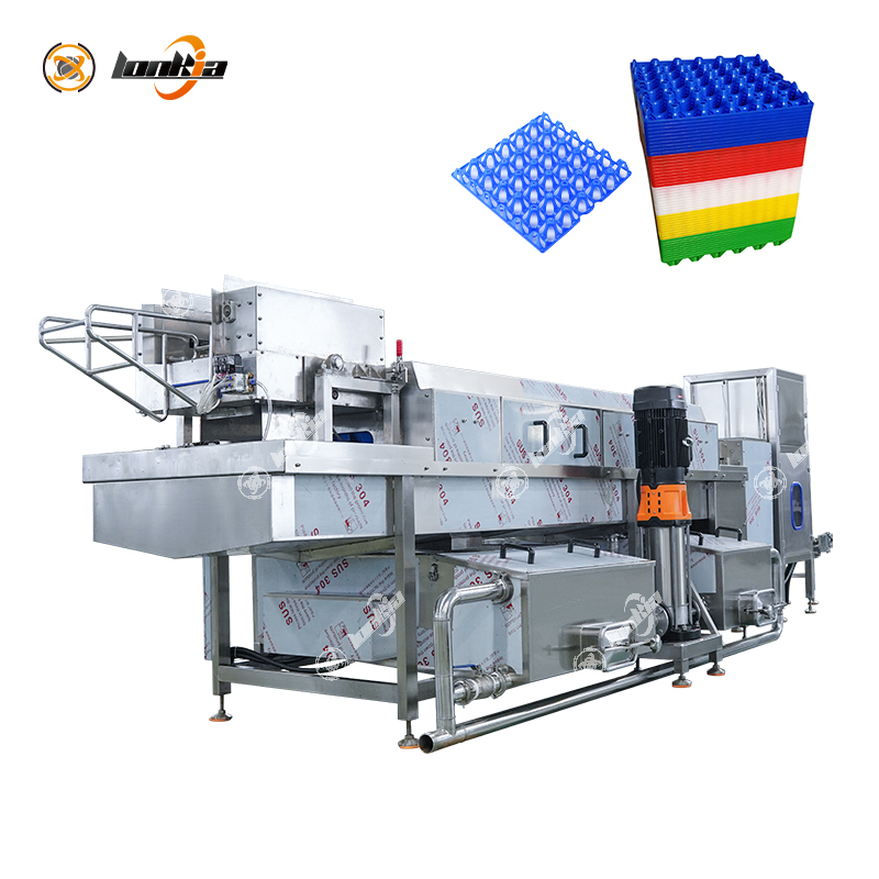 Automatic Egg Tray Washer Plastic Egg Tray Cleaning Drying Machine