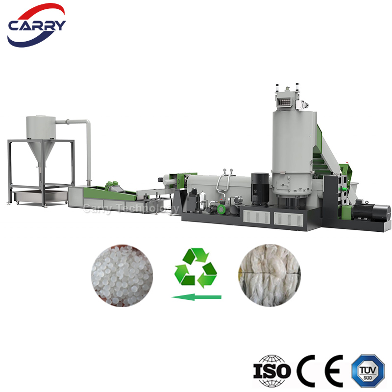 Waste PP PE Pellets Making Plant Plastic HDPE LDPE Scrap Recycling Pelletizing Production Line Pet Granulating Granulator PVC PC Granules Pelletizer Machine