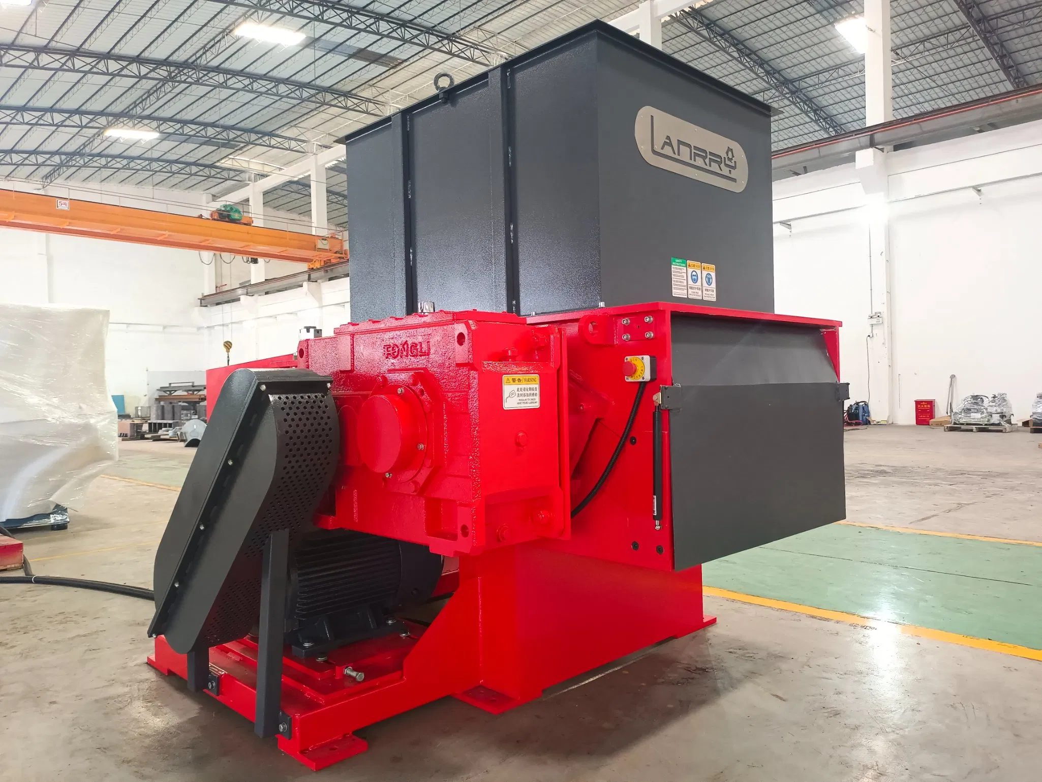 Films/Pet Bottles/HDPE Bottles Crusher Single Shaft Shredder Machine for Plastic Recycling