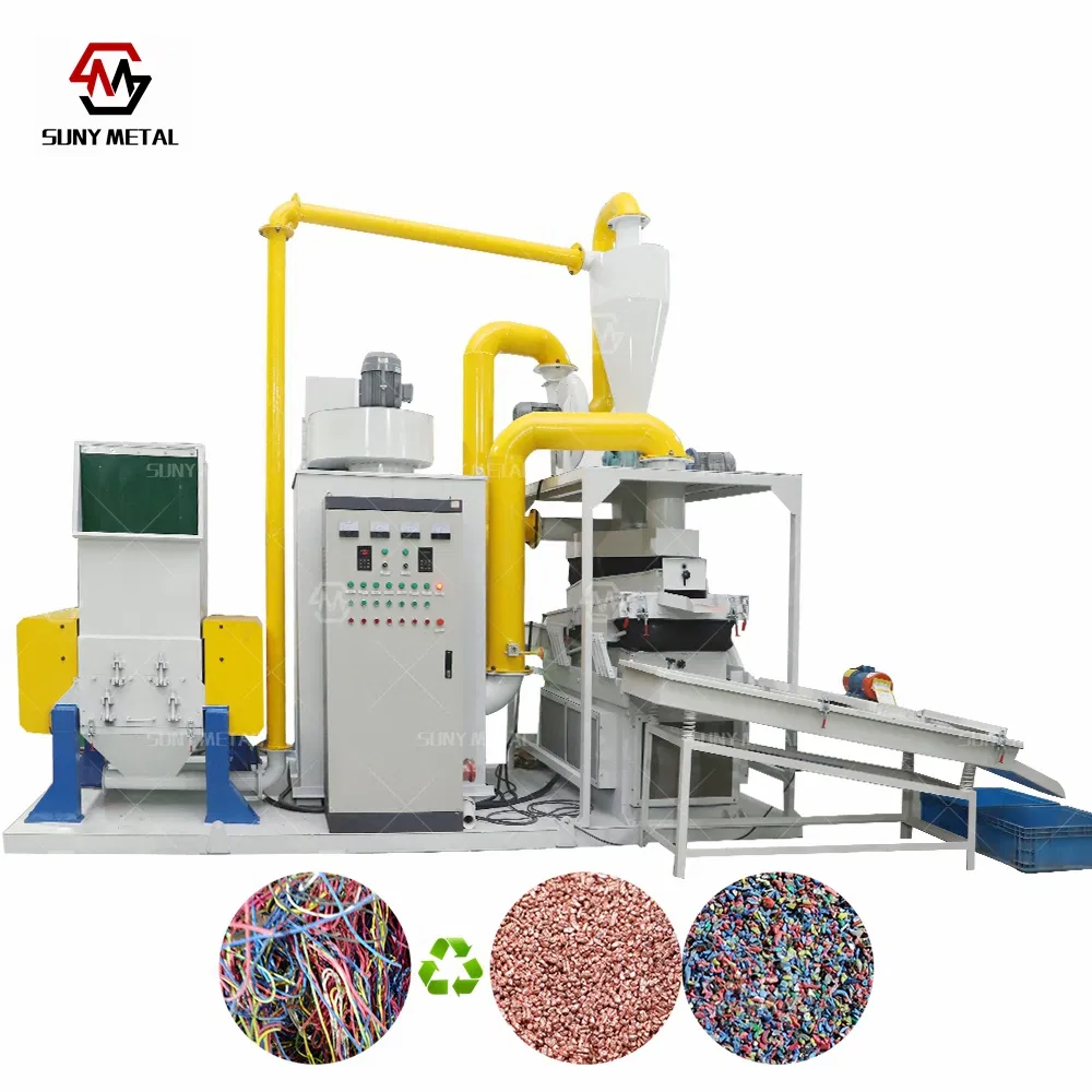Best Selling Scrap Waste Copper Wire Recycling Plant Cable Wire Granulator Copper Plastic PVC Separating Machine