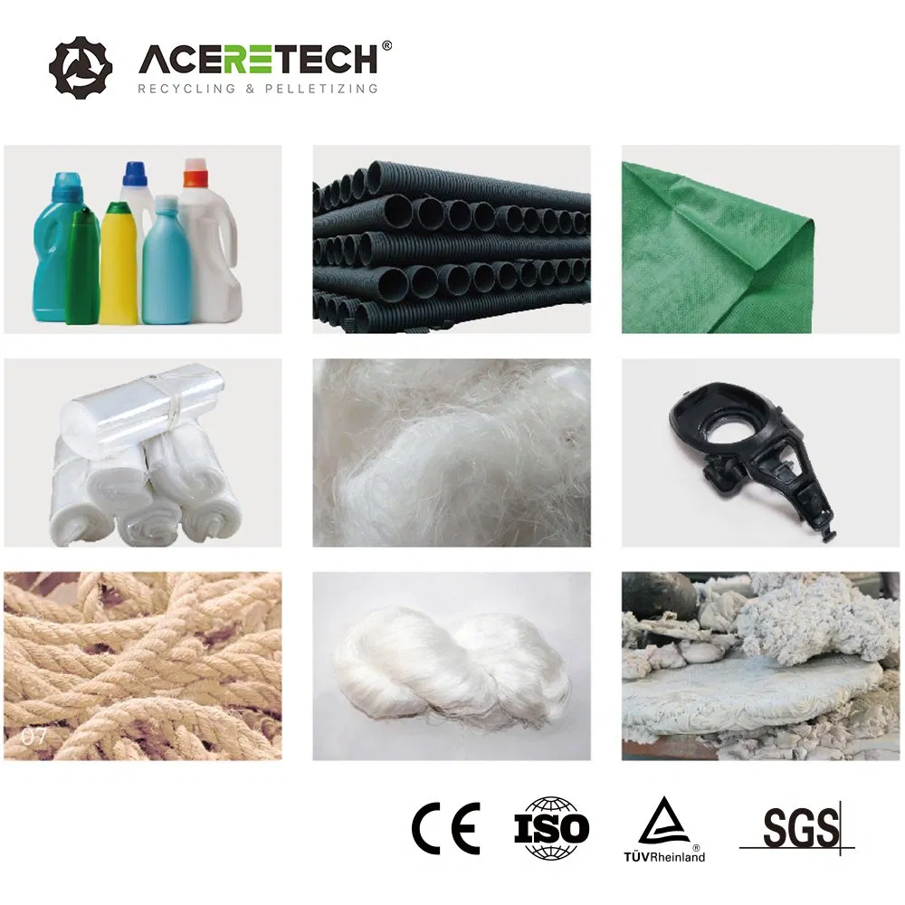 150-200kg/H High Quality Plastic Raffia/Trim/Purge Recycling Shredder&Pelletizing Machine with Siemens PLC