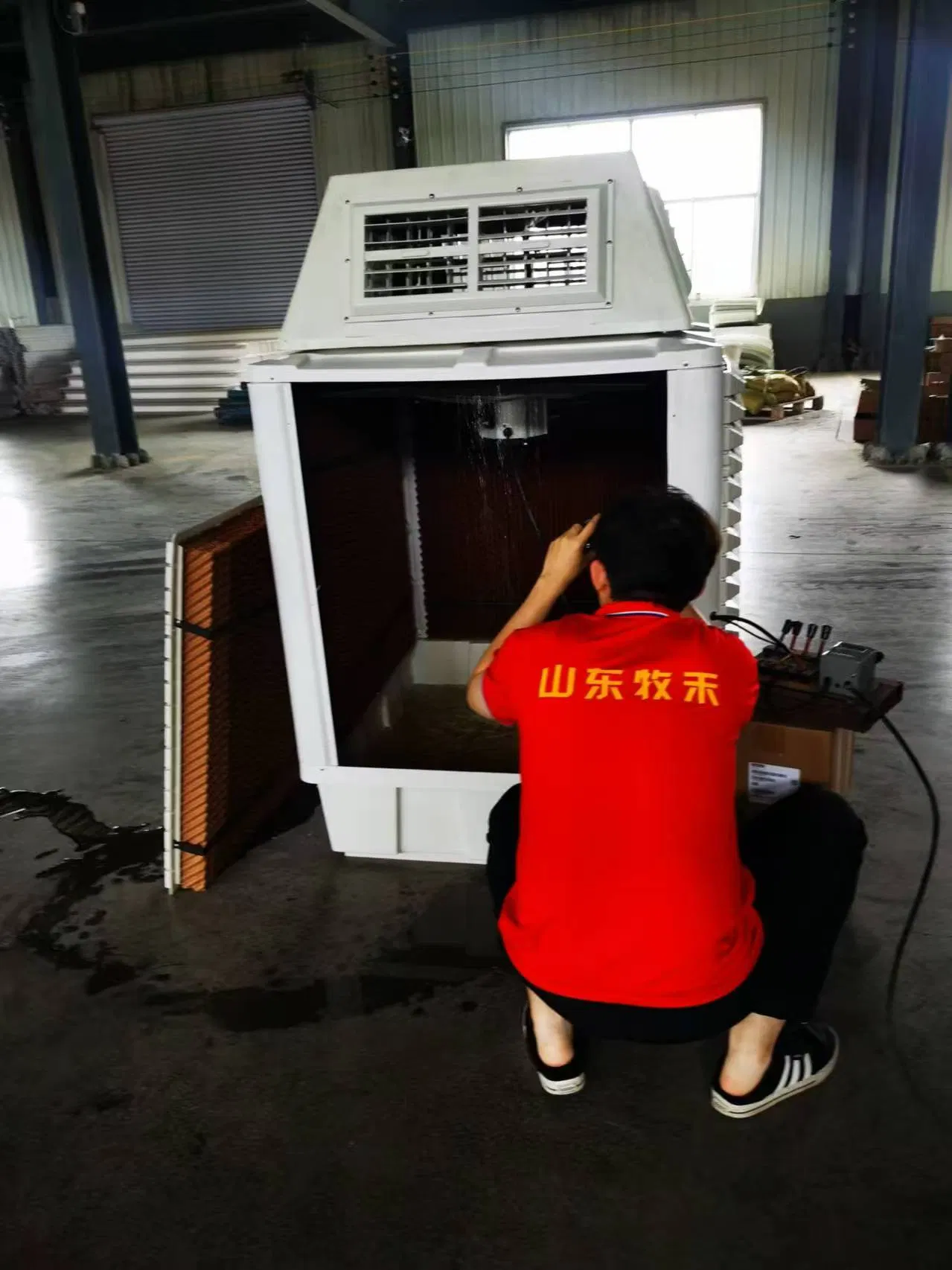 Industrial Water-Cooled Air Conditioning System for Efficient Cooling