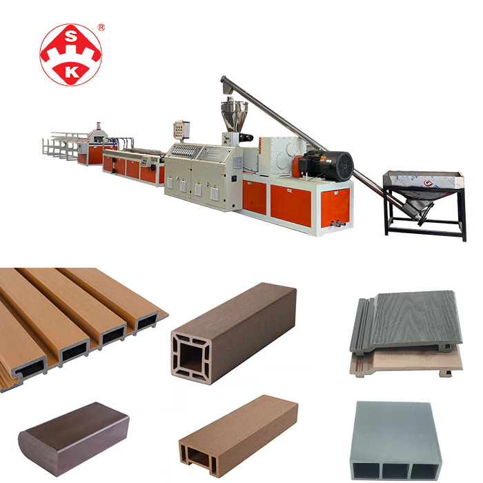 PE WPC Profile Machine WPC Composite Decking Flooring Extrusion Production Line Plastic Machine Extruder
