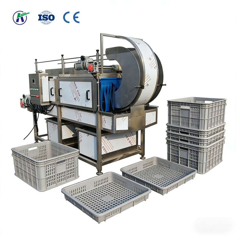 Commercial Basket Plastic Crate Crate Washer Machine for Washing Machine with Drying Cycle Filtration