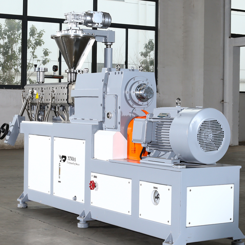 Lab Twin Screw Extruder PVC Compounding Plant Lab Granulating Machine Plastic Industrial Machinery