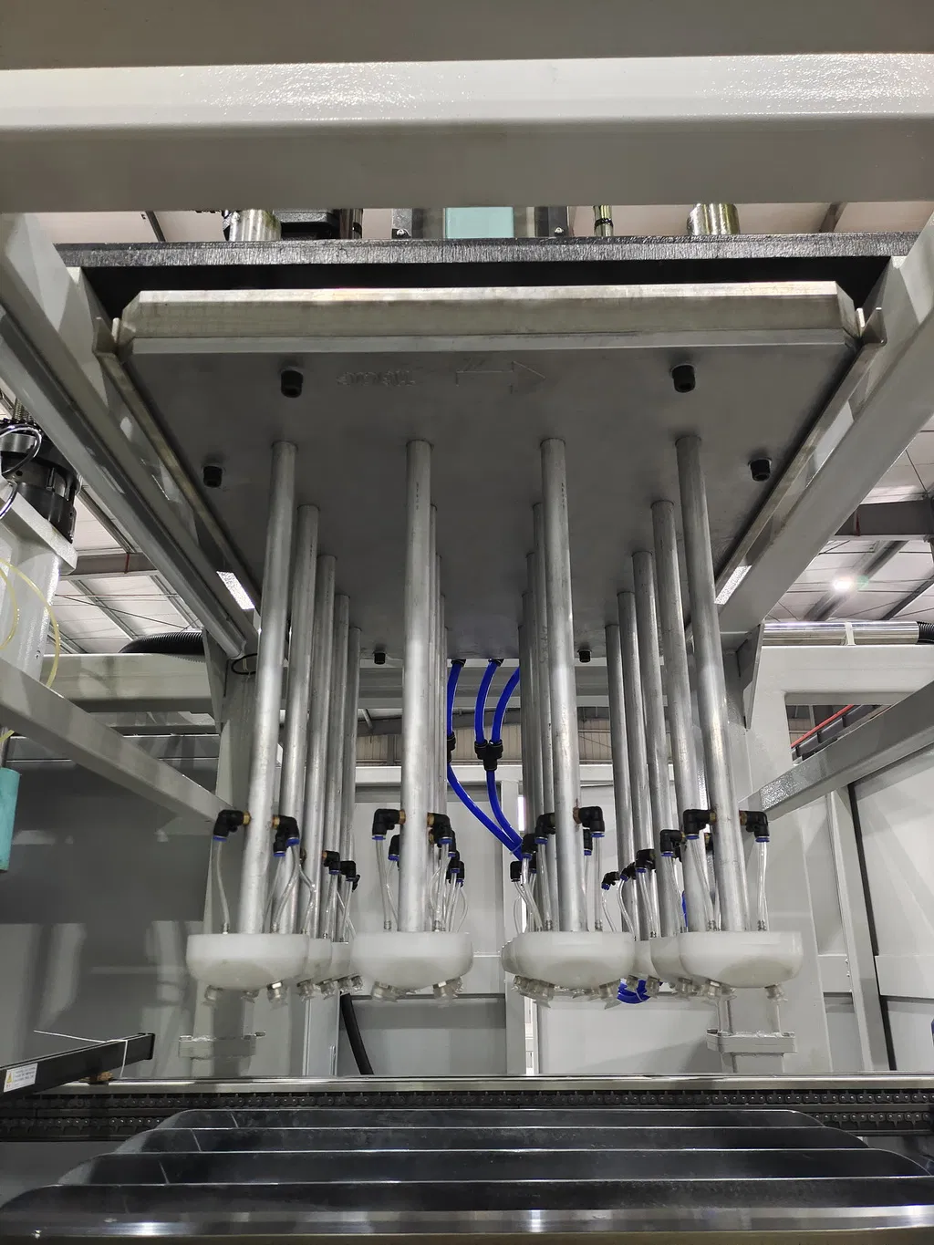 Three Stations Automatic Plastic Fast Food Box Container Thermoforming Vacuum Forming Machine