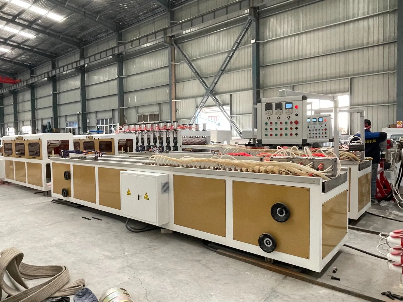 WPC PVC Plastic Door Panel Extrusion Window Frame Architrave Making Machine