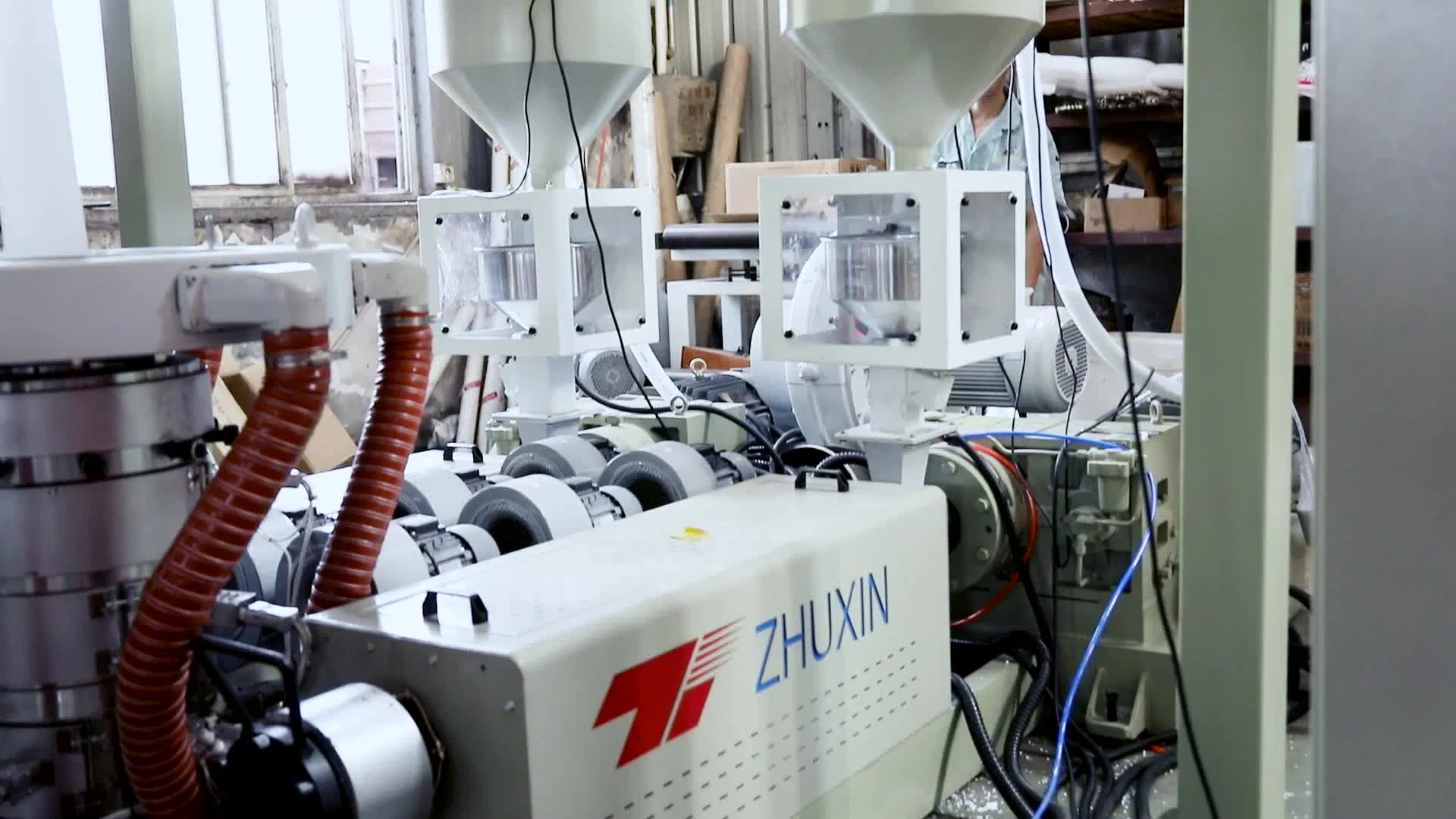 New Design Automatic High Speed Three Layer Co-Extrusion Rotary Die Head Double Winder Biodegradable HDPE LDPE PP PE Plastic Bag Film Blowing Machine New Tech