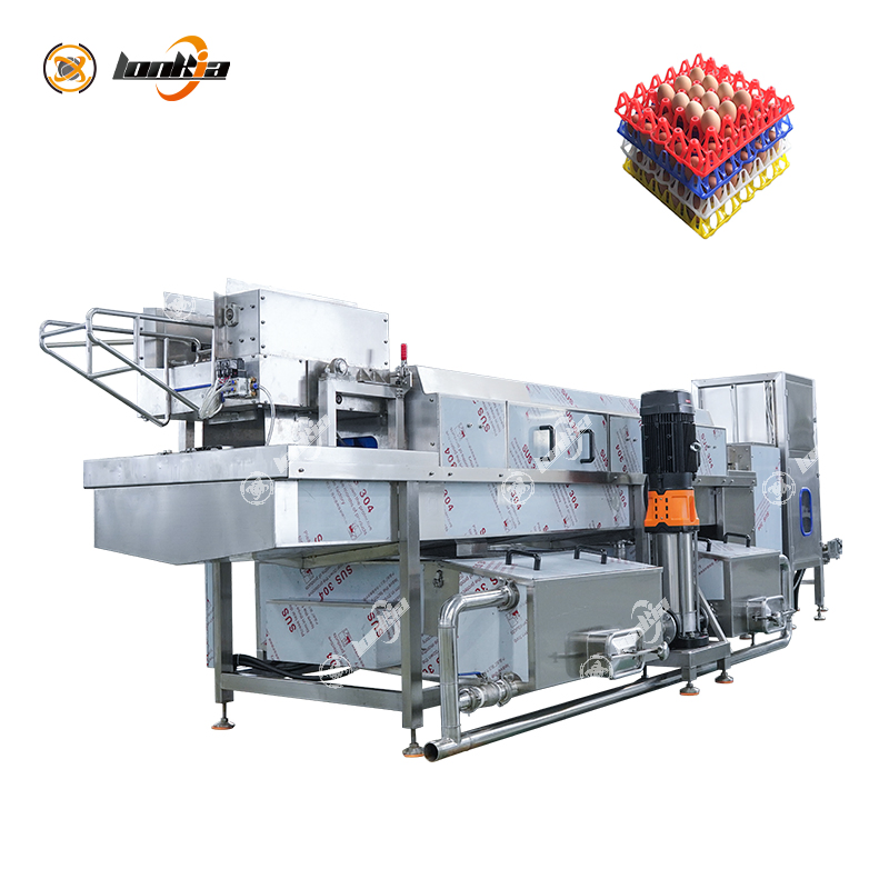 Automatic Egg Tray Washer Plastic Egg Tray Cleaning Drying Machine