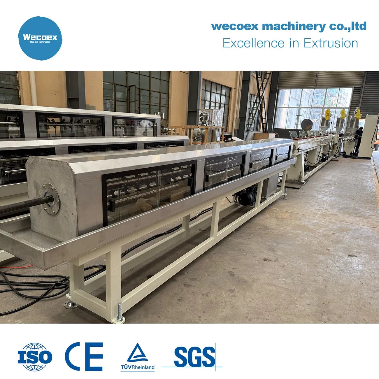 16 to 1600mm Plastic PVC PPR PE HDPE Water Supply Drainage Irrigation Gas Pipe Making Machine Extrusion Line