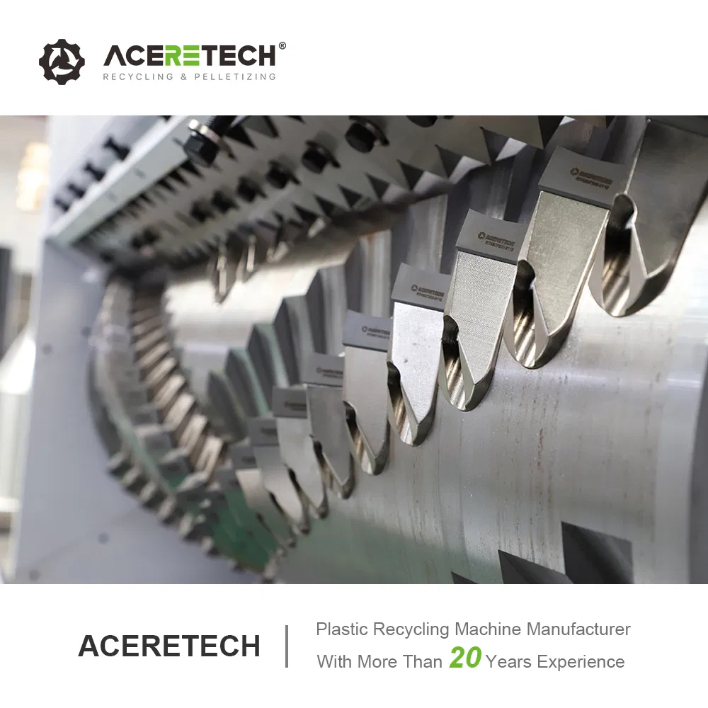 High-Efficiency HS1600 Single Shaft Shredder Machine for PVC/PE Pipes