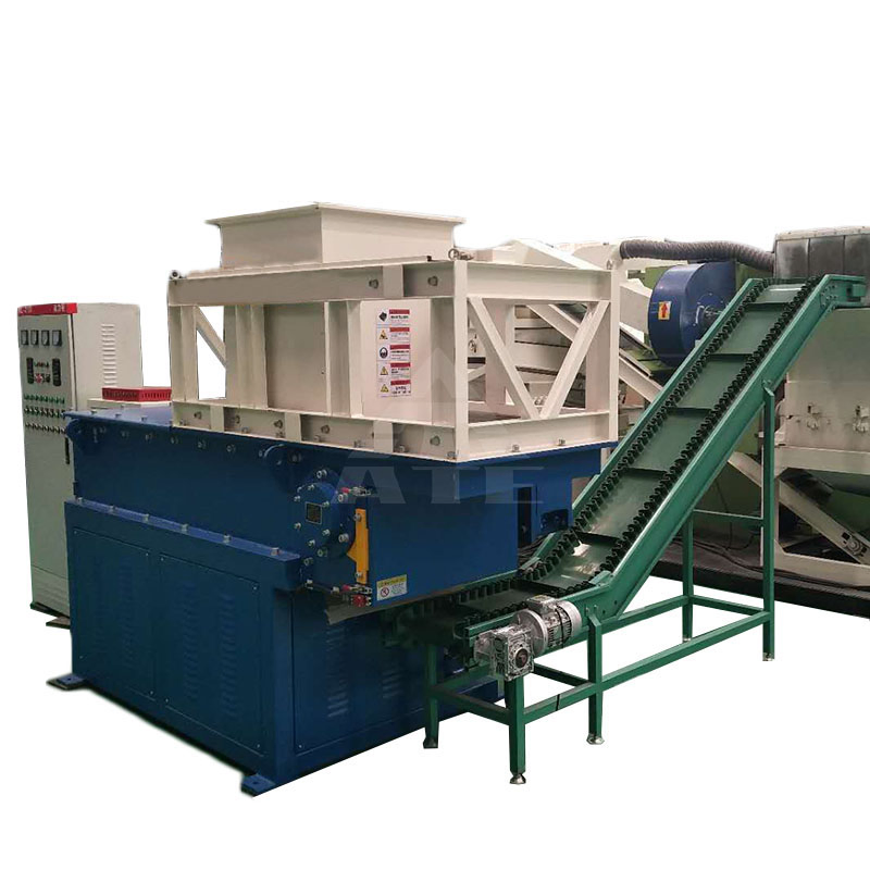 Mini Clothing Shredding Machine Plastic Single Shaft Shredder Line