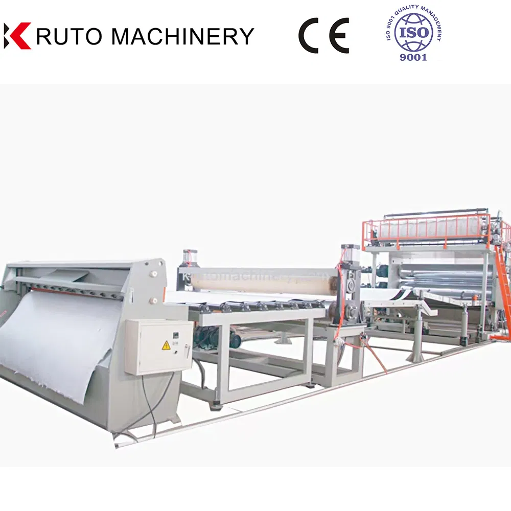 Wide Large Width PE HDPE LDPE LLDPE PVC Geomembrane Sheet Waterproof Roll Films Plate Board Production Line Making Machine Extrusion Equipment Plastic Machinery