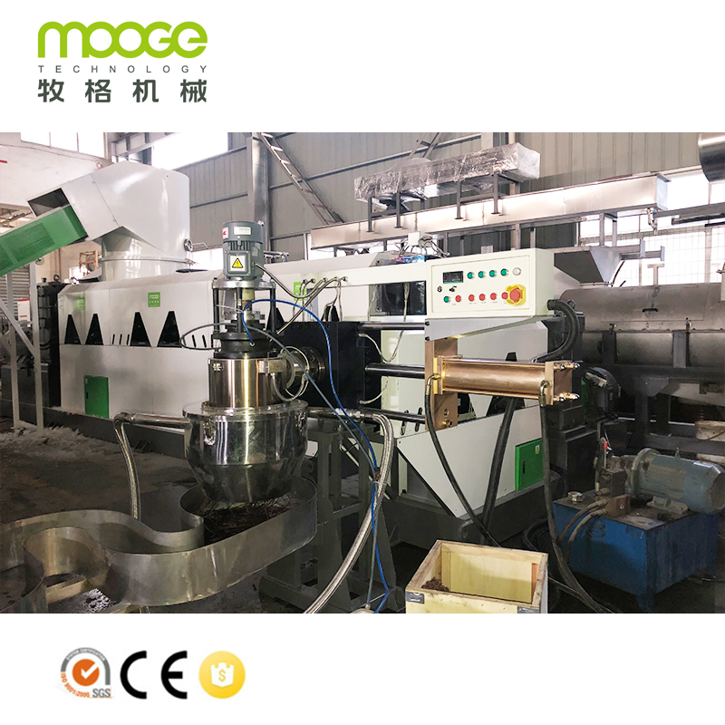 HDPE PP LDPE PE BOPP ABS PC Plastic Flake Film Jumbo Woven Bag Granulator Granulation Line Pelletizer Recycling Plant Pelletizing Extruder Extrusion Machine