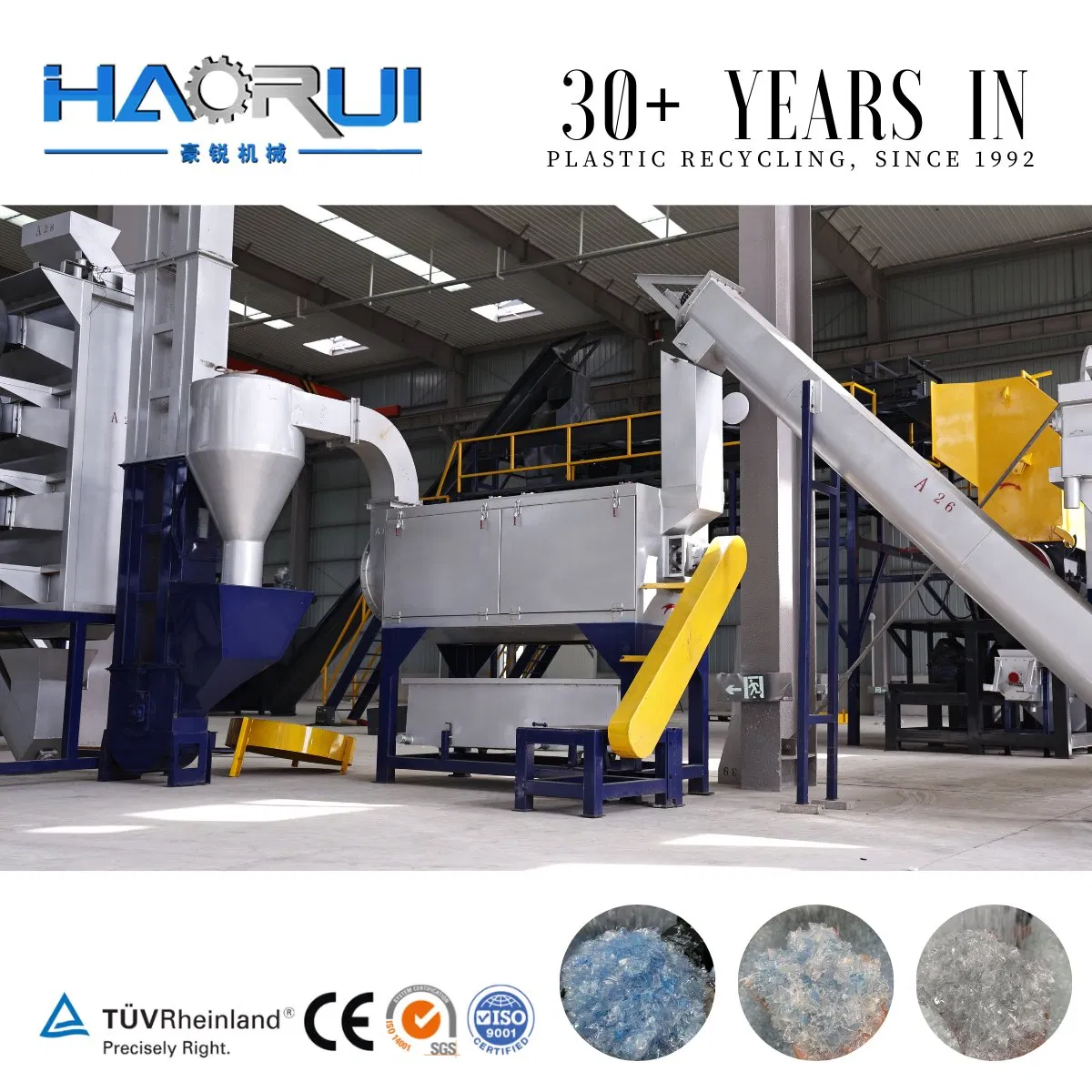 Plastic Bottle Recycling Equipment Pet Flakes Washing Line Machine