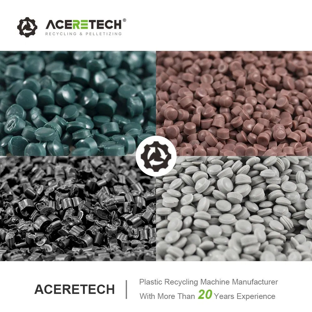 Aceretech Customized PP/PA Compounding Granulator Machine for Plastic Crushed Material Recycling
