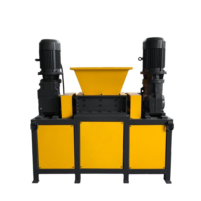 Industrial Plastic Pallet Pet Bottles Tire Rdf Double Shaft Shredder Machine for Waste Tire Wood Pallet Rubber Recycling