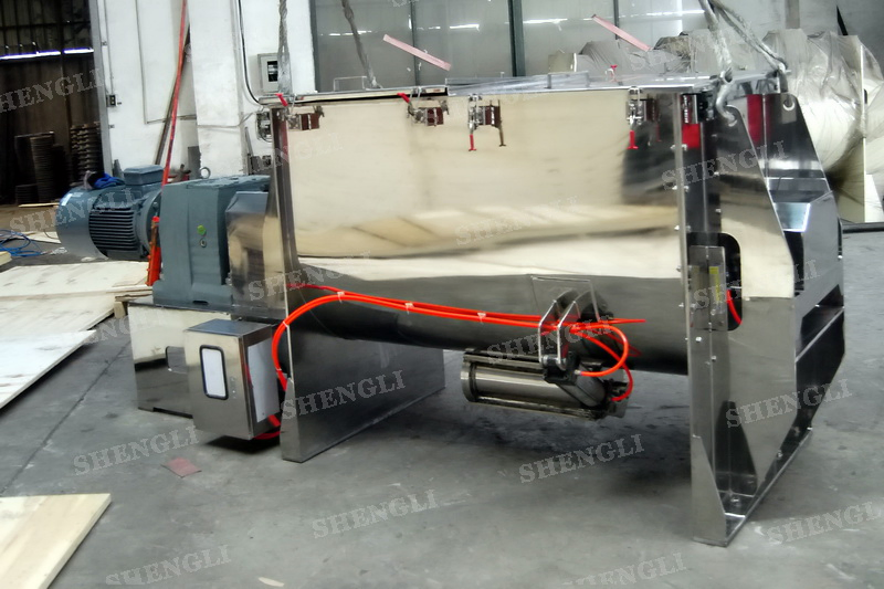 Ribbon Mixer for Cosmetic Powder Plastic Mixer Shaft Blender Batch Mixer Machines Powder Blender Stainless Steel Mixer Horizontal Type